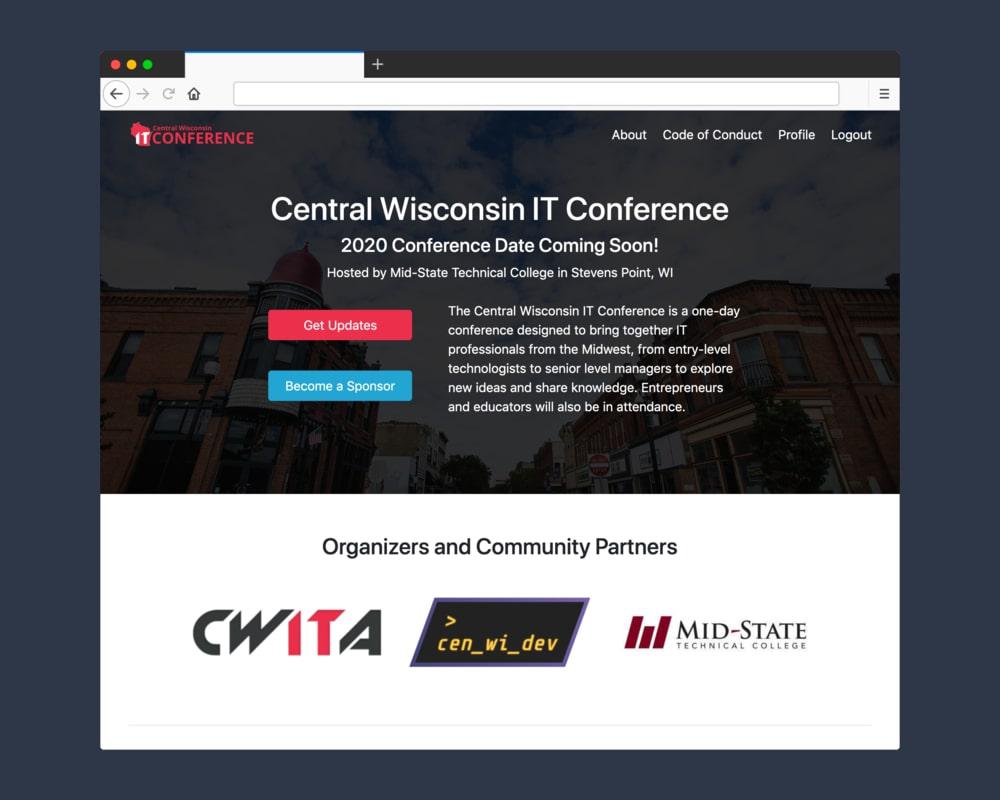 Screenshot of CWITC Website